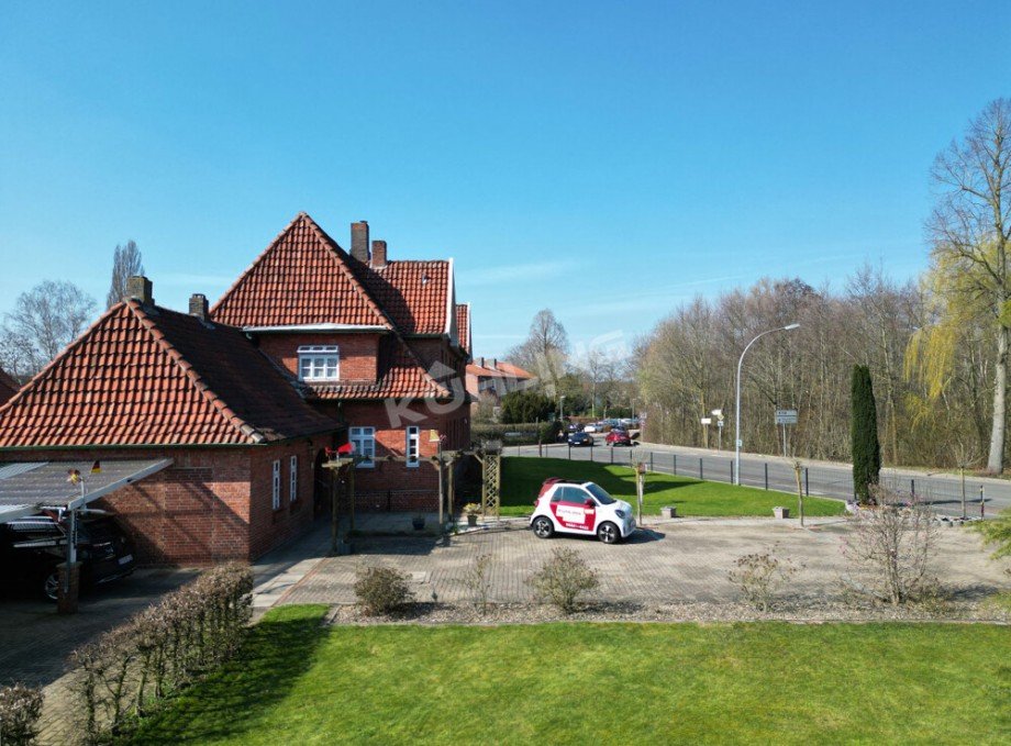 Luftaufnahme Doppelhaush�lfte Vechta