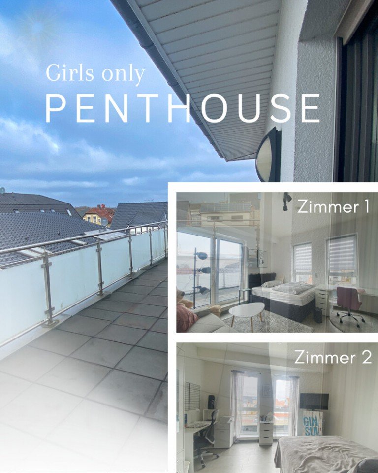 WG PENTHOUSE Vechta Dachgeschosswohnung PENTHOUSE ALS WG?- 2 freie Zimmer �ber den D�chern von Vechta!