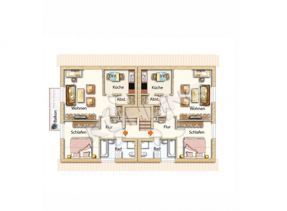 Obergeschoss Mehrfamilienhaus L�ningen