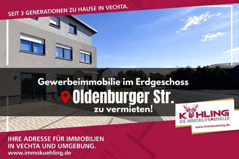  Vechta Sonstiges Gut geschnittene Gewerbeeinheit im Erdgeschoss - an ausgezeichnetem Standort zu vermieten!