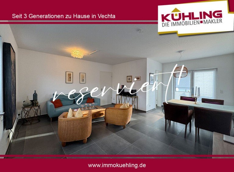  Vechta Penthousewohnung F�r Kurzentschlossene! Bezugsfrei + Preisvorteil!!! Zentral.Ruhig.Modern.Neuwertiges Penthouse mit gro�z�giger Dachterrasse!