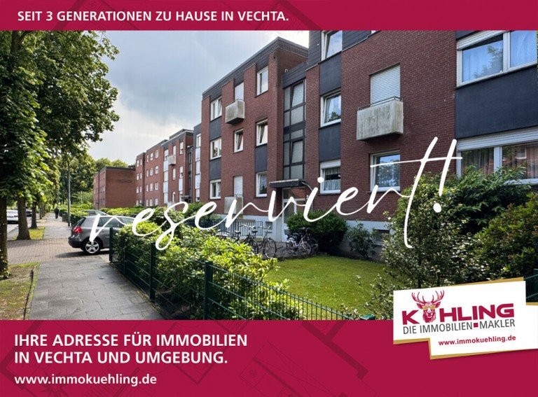  Vechta Etagenwohnung Gro�teilig modernisierte 3-Zimmer-Wohnung - zentrumsnah -