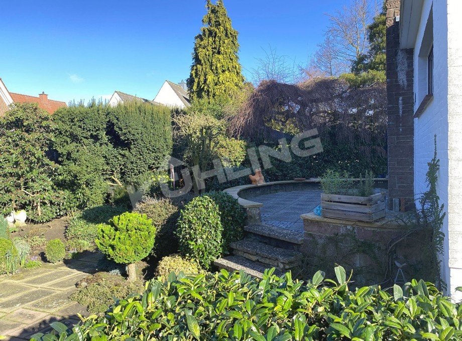 Einblick in den Garten Einfamilienhaus Vechta