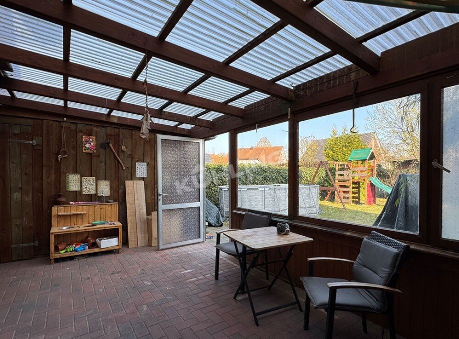 �berdachte Terrasse Doppelhaush�lfte Emstek