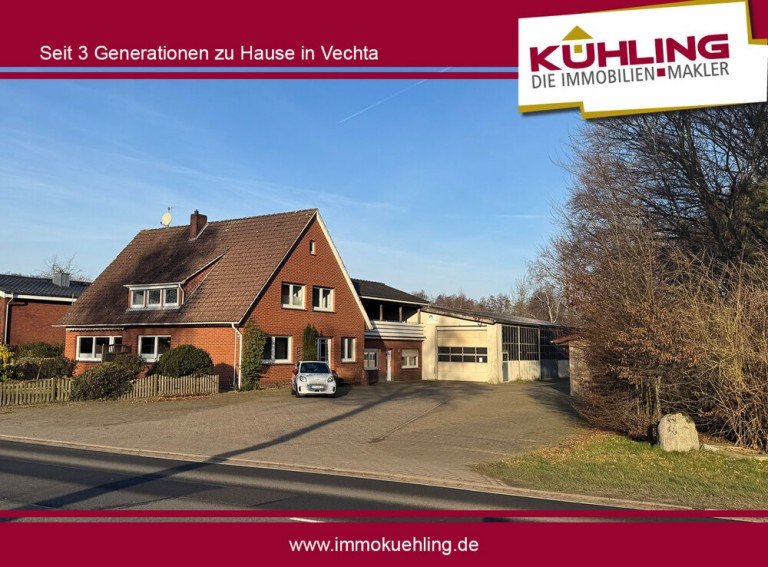  Goldenstedt Einfamilienhaus Mehr als nur Wohnen! Gro�z�giges Wohnhaus mit Halle und viel Raum f�r Fahrzeuge, Arbeit oder Hobbies!