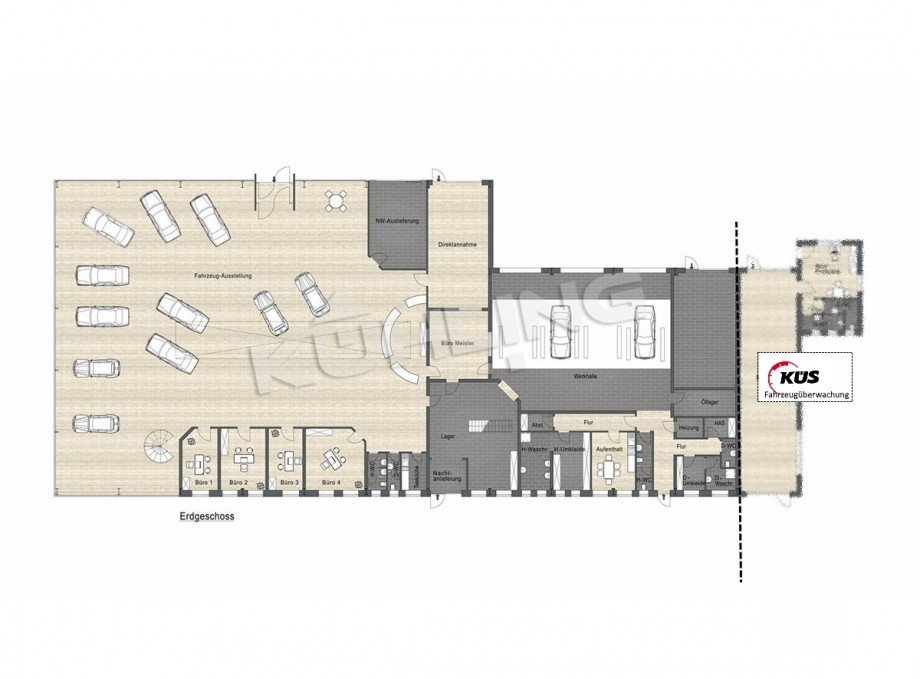 Grundriss EG - Abweichungen vorbehalten - Halle Vechta