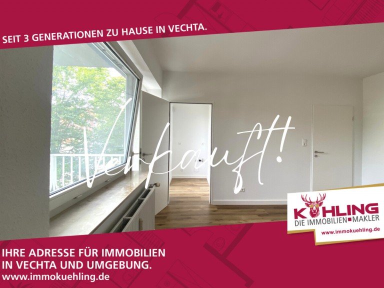verkauft Vechta Etagenwohnung Frisch saniertes Studio-Appartement in Top-Lage! *ab sofort verf�gbar*