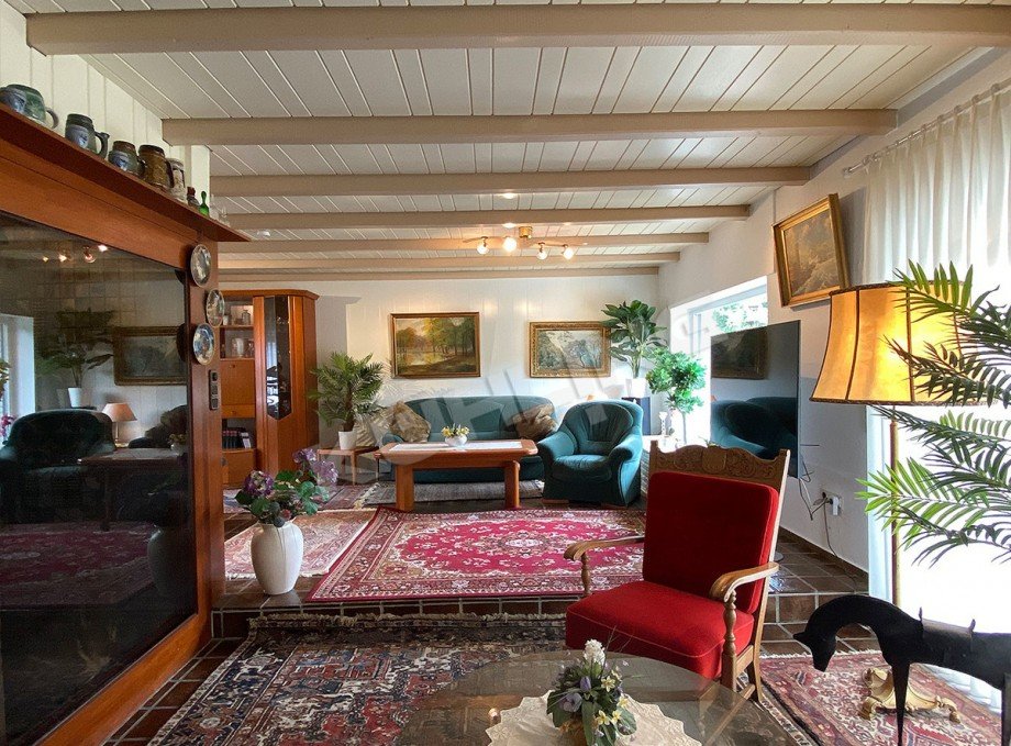 Blick i.d. Wohnbereich Bungalow Lohne