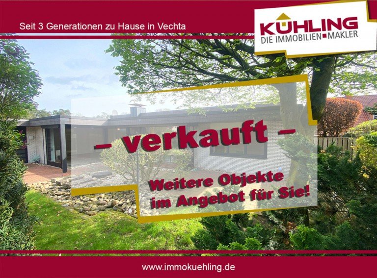 2024-329-vk Vechta Bungalow Liebhaberobjekt!Bezugsfreies Architektenhaus in beliebter Lage!