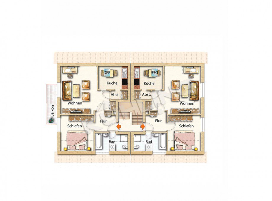 Obergeschoss Mehrfamilienhaus L�ningen