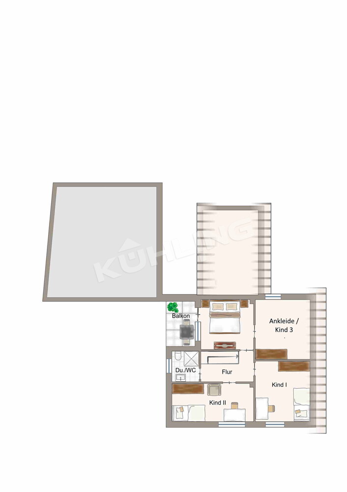 Grundriss OG - Abweichungen vorbehalten - Einfamilienhaus Lohne