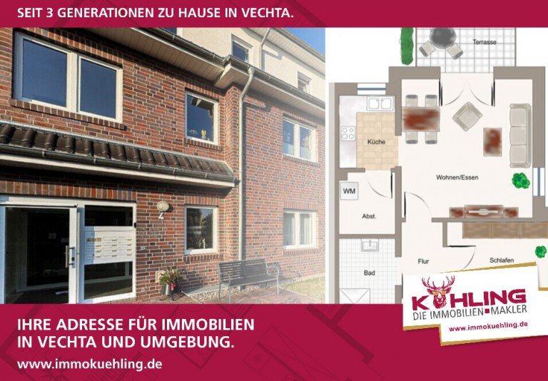 Titelbild Ahlhorn Erdgeschosswohnung Lebensqualit�t kennt kein Alter-Ihre Kapitalanlage mit Perspektive