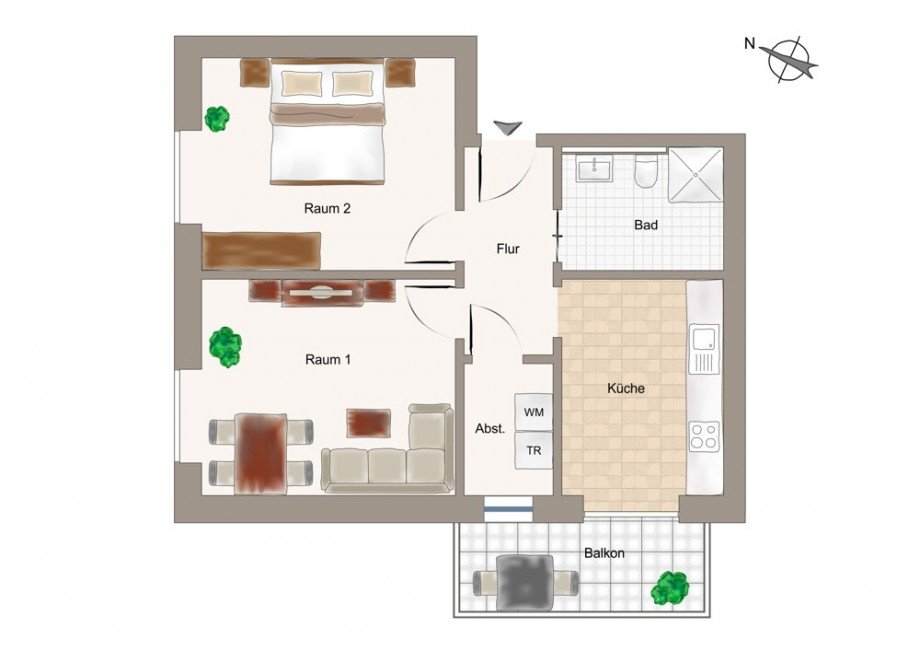 Grundriss Etagenwohnung Vechta