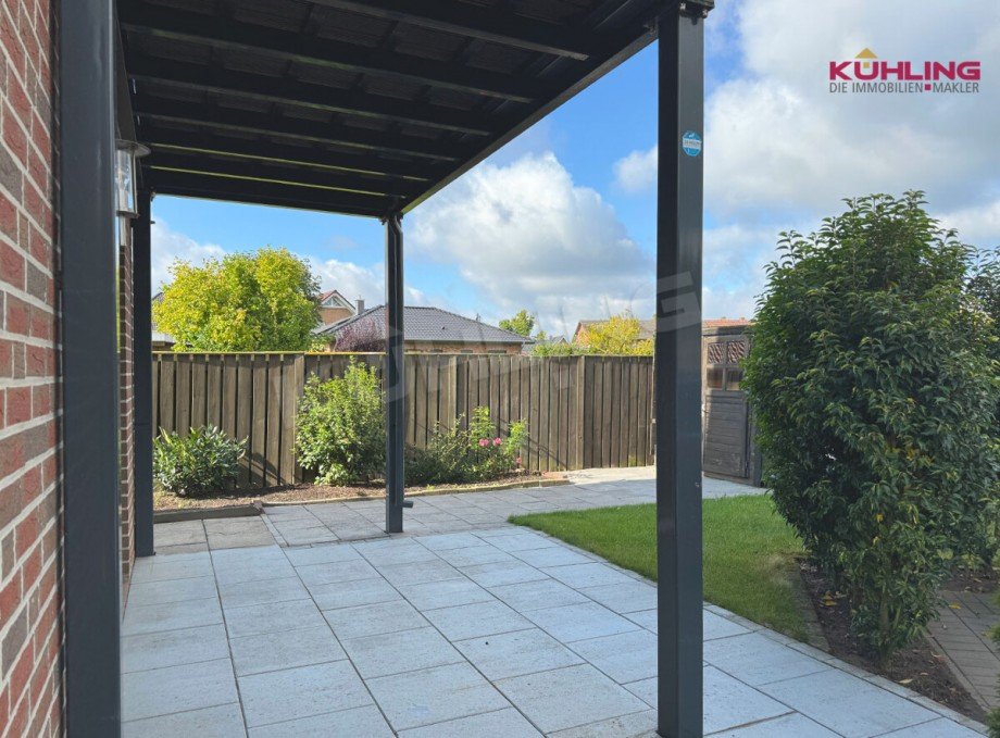 Terrassenbereich Zweifamilienhaus Dinklage