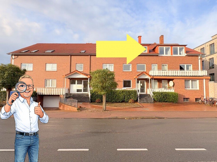 Au�enansicht Dachgeschosswohnung Diepholz
