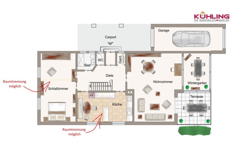 EG - Abweichungen vorbehalten - Einfamilienhaus Diepholz