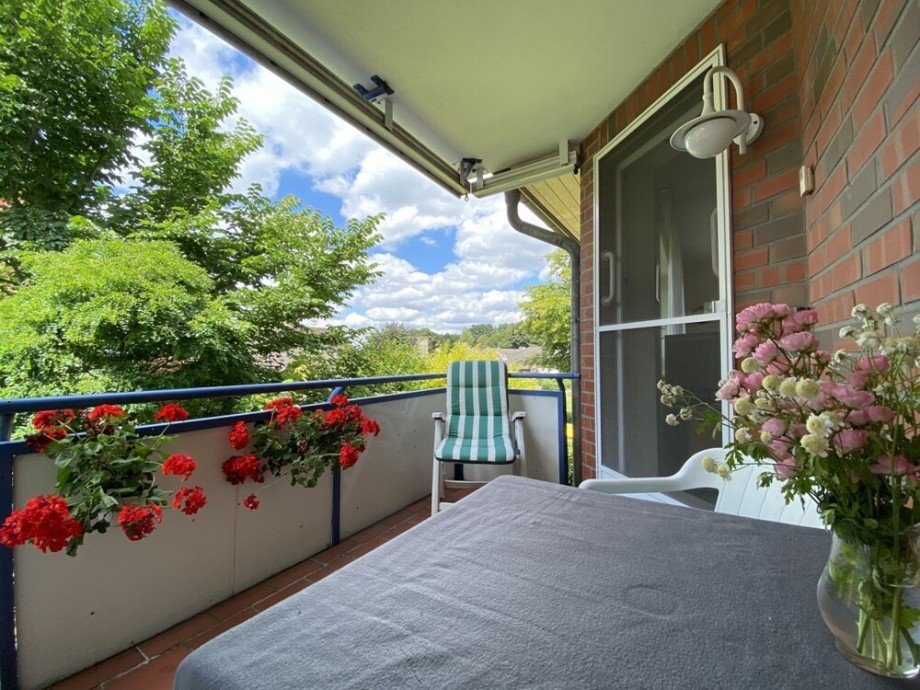 �berdachter Balkon Etagenwohnung Wildeshausen