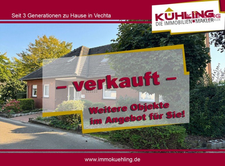 Verkauft-Objekt Essen (Oldenburg) Einfamilienhaus In K�rze bezugsfrei!Raumwunder! Bungalow mit Einliegerwohnung und Ausbaureserve im Dachgeschoss