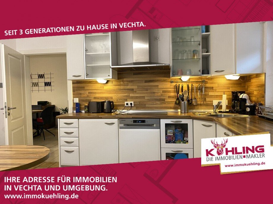 Ger�umige Erdgeschosswohnung mit Wintergarten und Garage, vollunterkellert Erdgeschosswohnung Vechta
