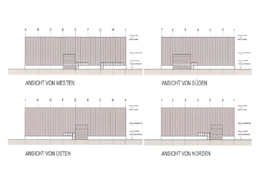 Ansichten Halle Bakum