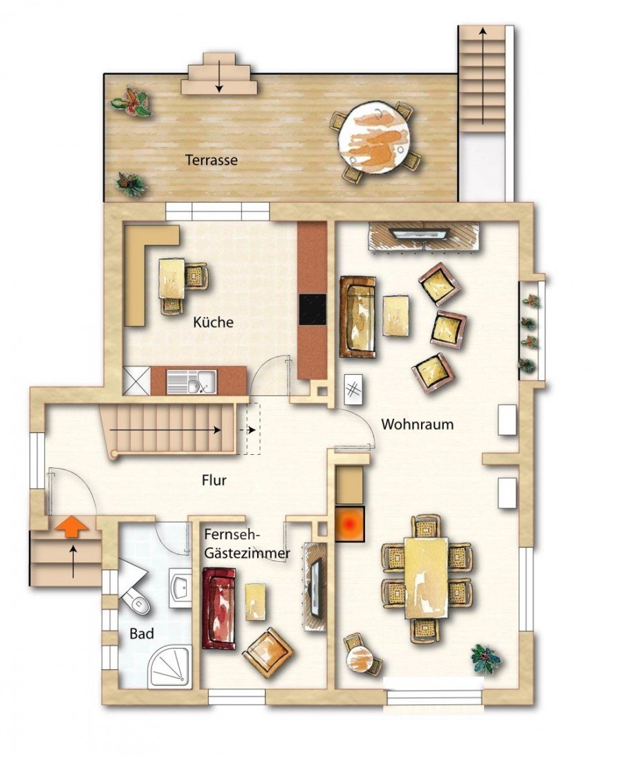 Grundriss EG - Abweichungen vorbehalten - Einfamilienhaus Vechta