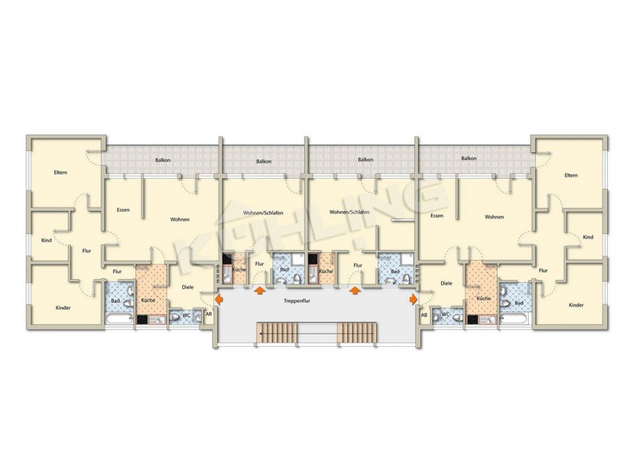 Grundriss OG Abweichungen vorbehalten - Mehrfamilienhaus Diepholz