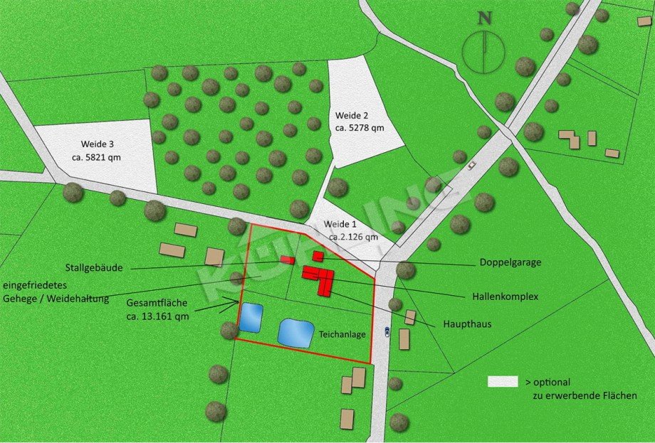 �rtliche Gegebenheiten Landhaus Vechta