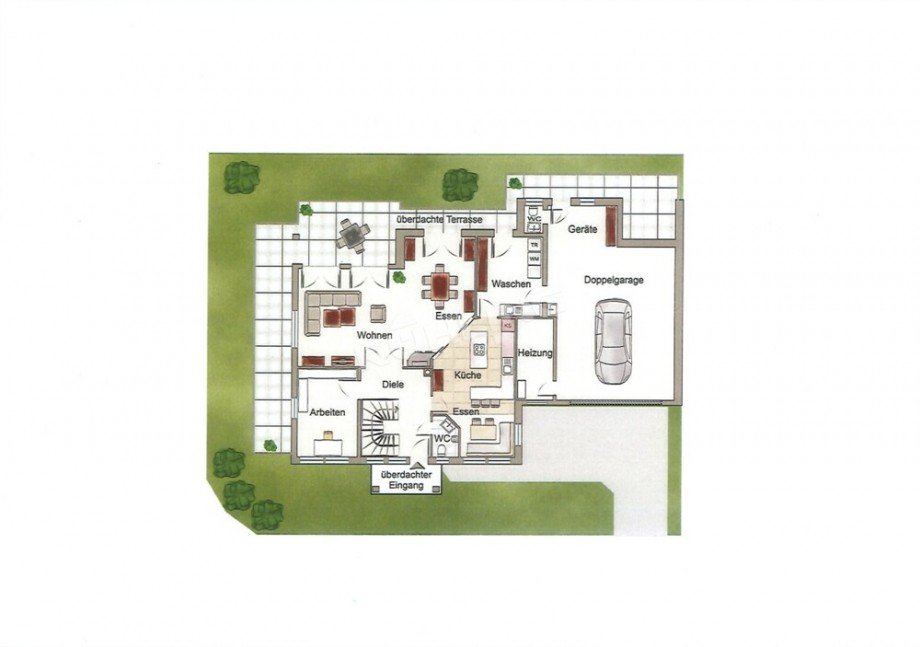 Grundriss EG - Abweichungen vorbehalten - Einfamilienhaus Lohne (Oldenburg)