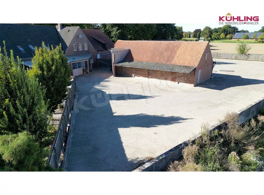 Luftaufnahme Doppelhaush�lfte B�hren