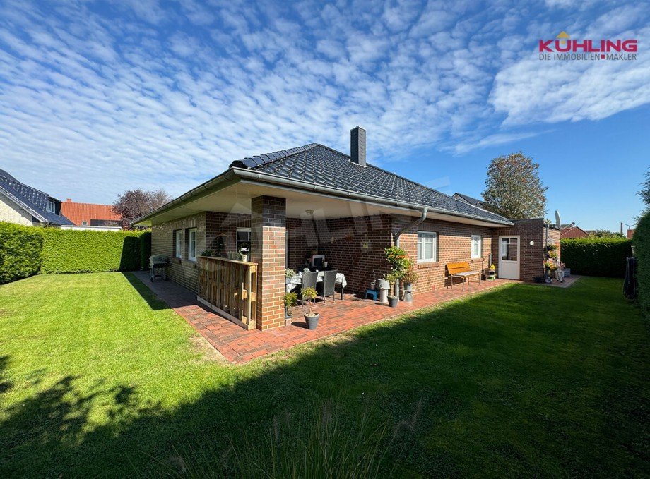 R�ckw�rtige Ansicht Bungalow Goldenstedt