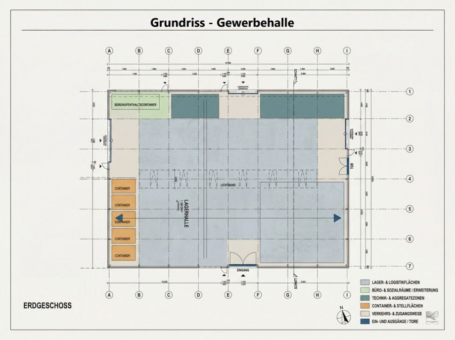Grundriss - Abweichungen vorbereitet - Halle Bakum