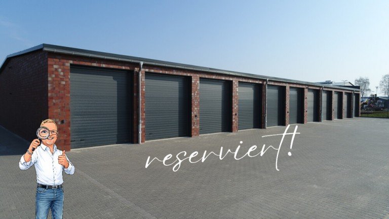 Au�enaufnahme Goldenstedt Doppelgarage Garagenpark: Massive ged�mmte XXL Doppelgarage