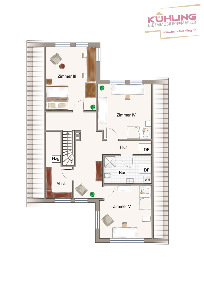 Grundriss OG - ABweichungen vorbehalten - Einfamilienhaus Vechta