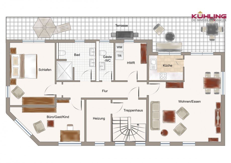 Abweichungen vorbehalten! Penthousewohnung Vechta