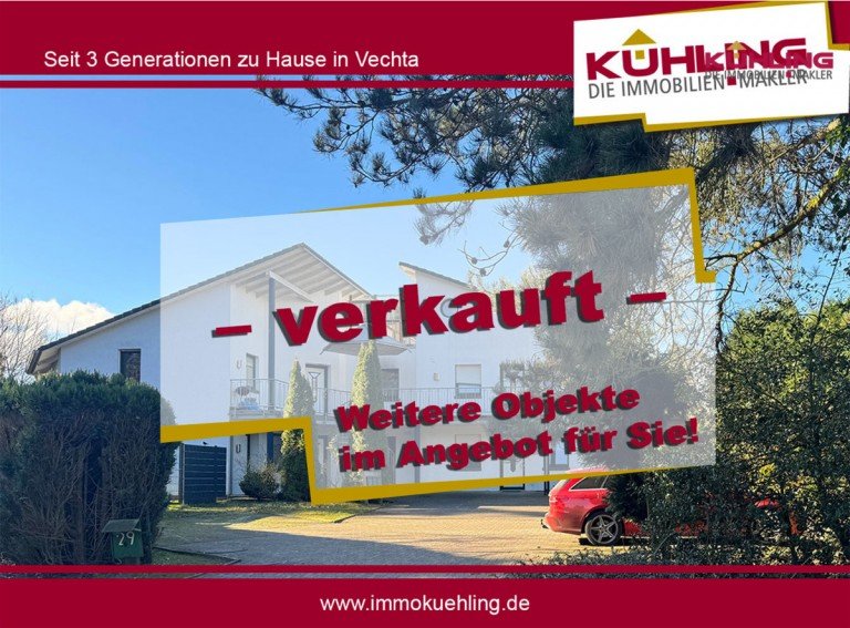  Vechta Erdgeschosswohnung In Toplage! 2- Zimmer-Erdgeschosswohnung mit separatem Eingang!