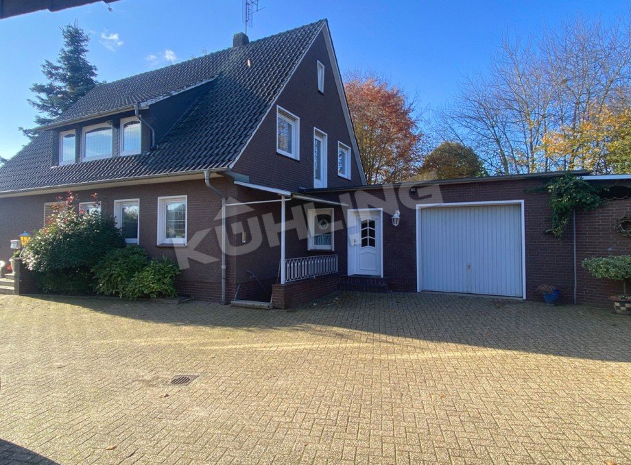 R�ckw�rtige Ansicht Einfamilienhaus Twistringen